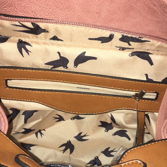 Boutique perforated hobo handbag blush - Picture 8 of 10